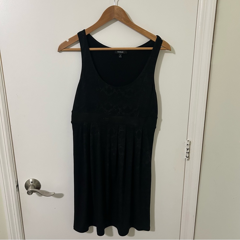 Express | Women’s Black Snakeskin Print Mini Dress | Size Small